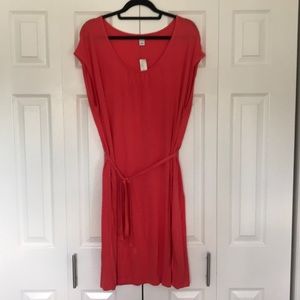 Old Navy Coral Sundress with Tied Waist